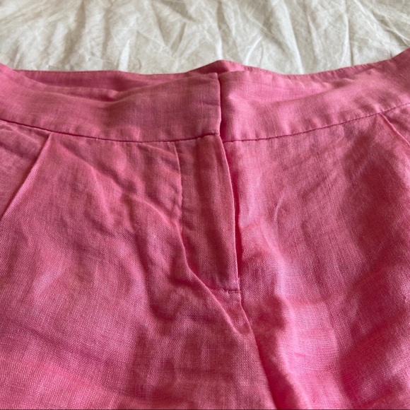 Vintage Theory Linen Bright Pink Shorts - Picture 2 of 8